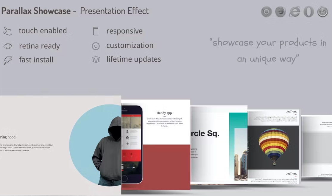 Parallax Showcase Effects – Present your products 1.11