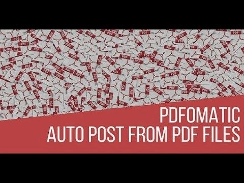 Pdfomatic Automatic Post Generator Plugin – CodeRevolution 1.1.1