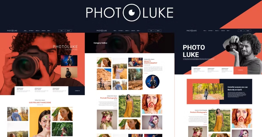 Photoluke – Photography Elementor Template Kit