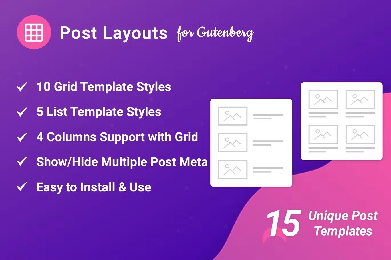 Post Layouts Pro for Gutenberg 1.0.2