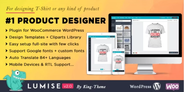 Product Designer For Woocommerce Wordpress