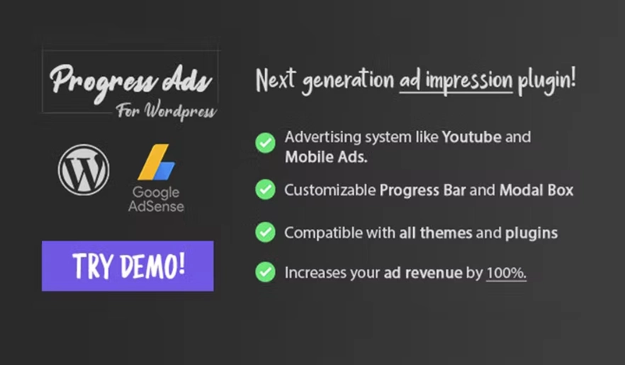 Progress Ads – WordPress Adsense & Banner Plugin 1.3.2