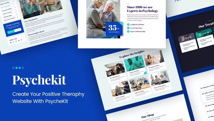 PsycheKit – Psychologist & Hypnotherapy Elementor Template Kit