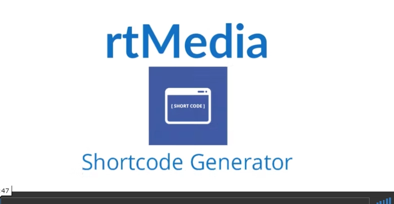 rtMedia Shortcode Generator 1.1.4