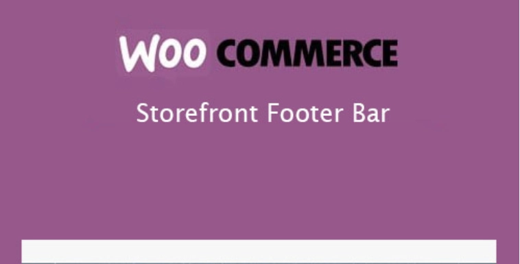 Storefront Footer Bar 1.0.4