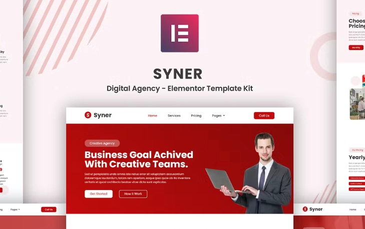 Syner – Creative Agency Elementor Template Kit