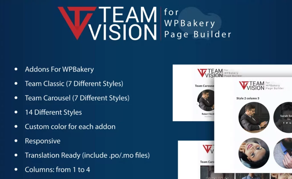 Teamvision – Team Addons for WPBakery Page Builder 1.0