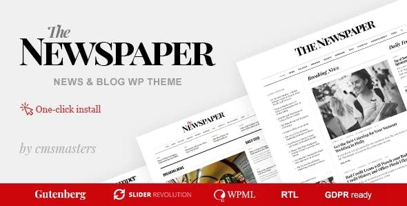 The Newspaper – News Magazine Editorial WordPress Theme 1.1.5