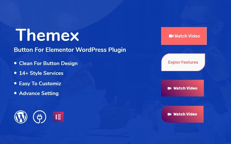 Themex Button For Elementor WordPress Plugin 1.0.1