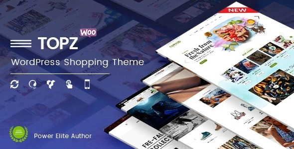 TopZ – Top Food Store & Sport Fashion Shop WordPress WooCommerce Theme 1.4.11