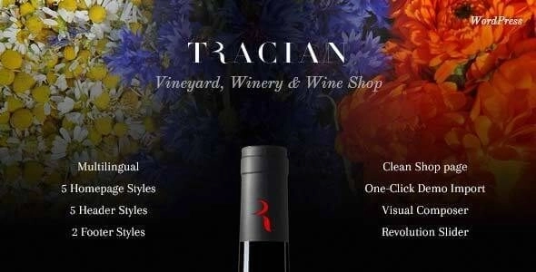 Tracian – Wine WordPress Theme 1.3
