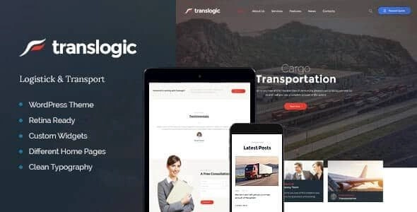 Translogic | Logistics & Shipment Transportation WordPress Theme 1.2.1