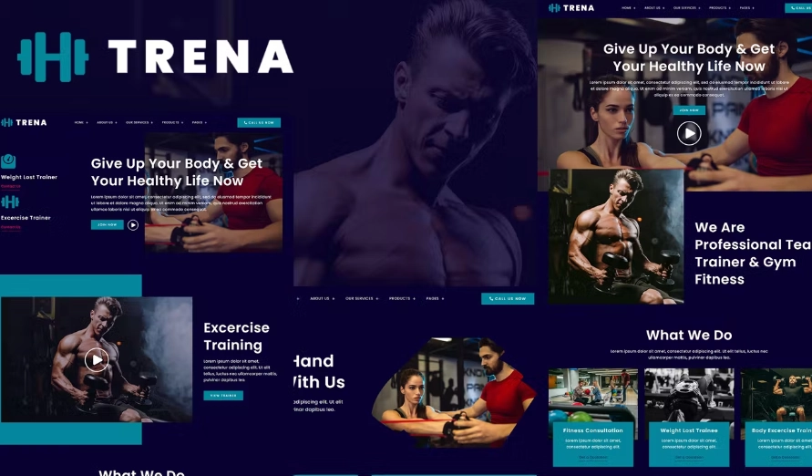 Trena – Sport & Fitness Trainer Services Elementor Template Kit