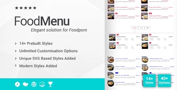 Ultimate Food Menu Addon For WPBakery Page Builder 1.1.0