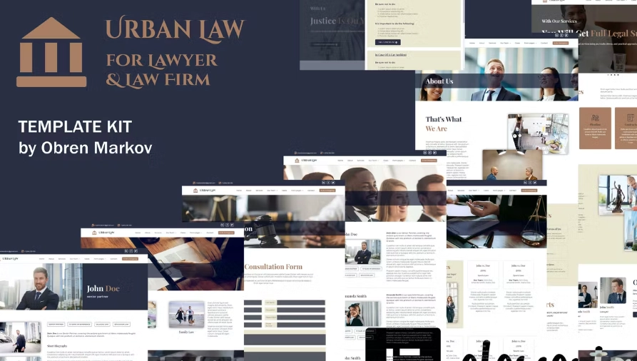 Urban Law – Lawyer & Law Firm Elementor Template Kit