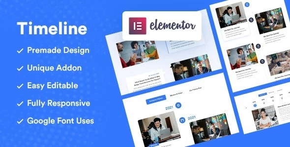 Vertical and Horizontal – Elementor Timeline Addon 1.0.0