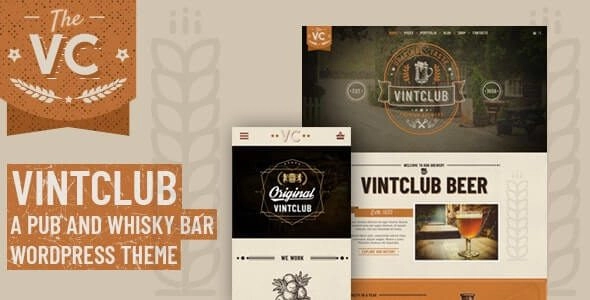 VintClub – A Pub and Whisky Bar WordPress Theme 1.0.9