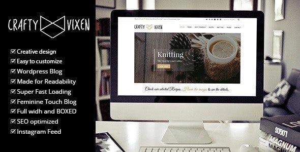 Vixen – Responsive DIY Craft WordPress Blog 1.4