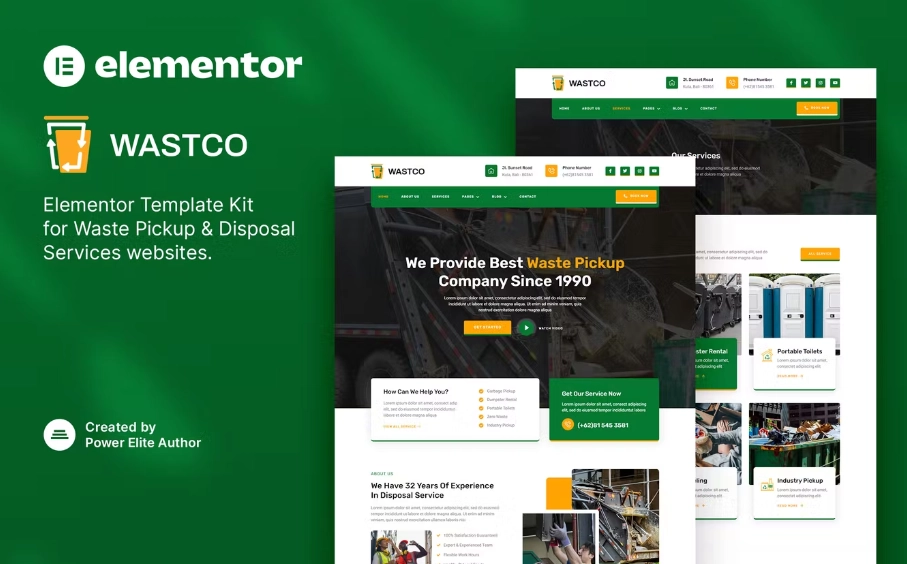 Wastco – Waste Pickup & Disposal Services Template Kit