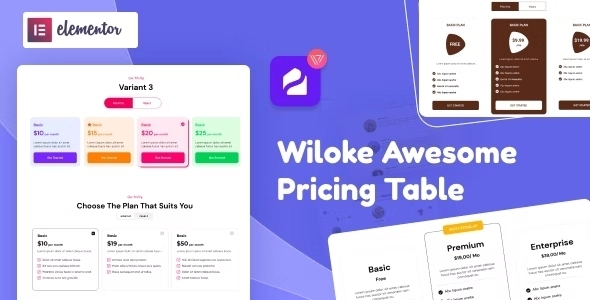 Wiloke Awesome Pricing Table for Elementor 1.0.24