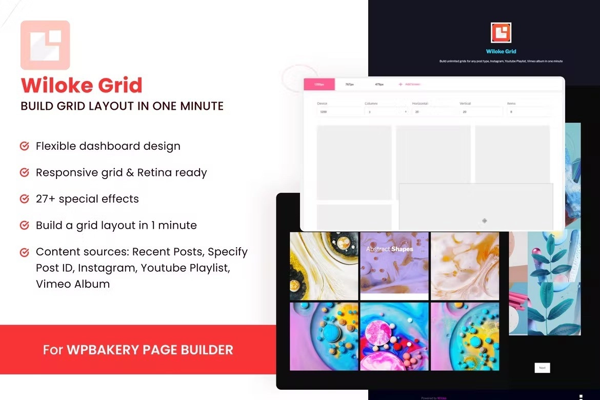 Wiloke Grid – For WPBakery Page Builder 1.0