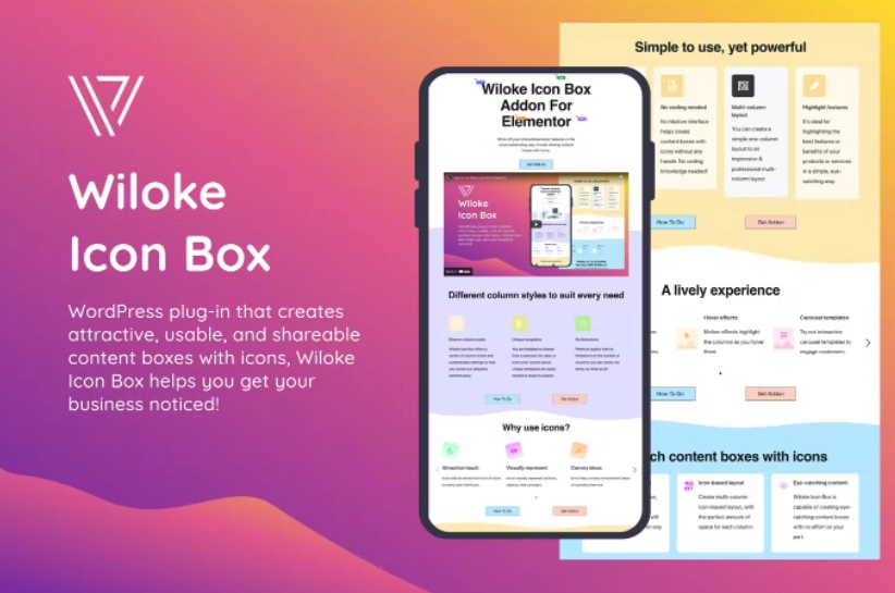 Wiloke Icon Box Addon for Elementor 2.0.0
