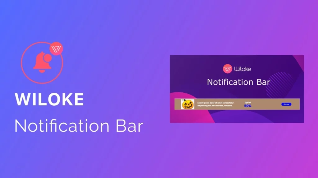 Wiloke Notification Bar 1.0