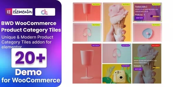 WooCommerce Product Category Tiles Addon For Elementor 1.0