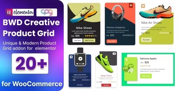WooCommerce Product Grid addon for elementor 1.0