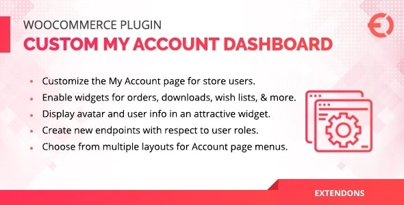 WooCommerce User Dashboard – Custom My Account Page 1.1.0