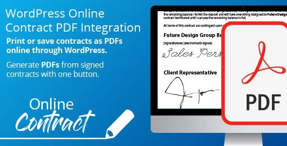 WP Online Contract PDF Print Integration 1.0.3