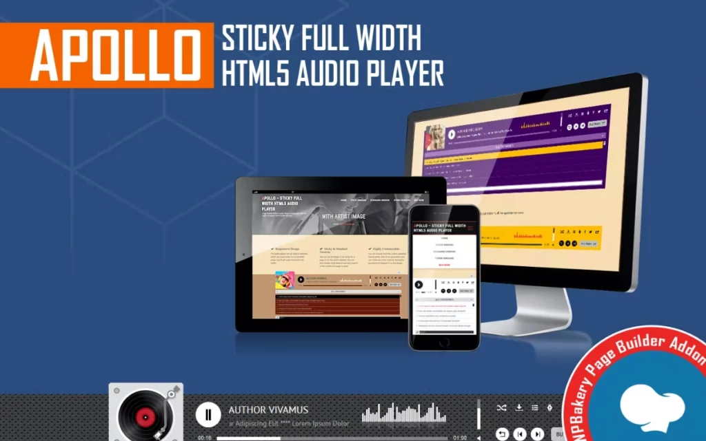 WPBakery Addon – Apollo Audio Player 2.4