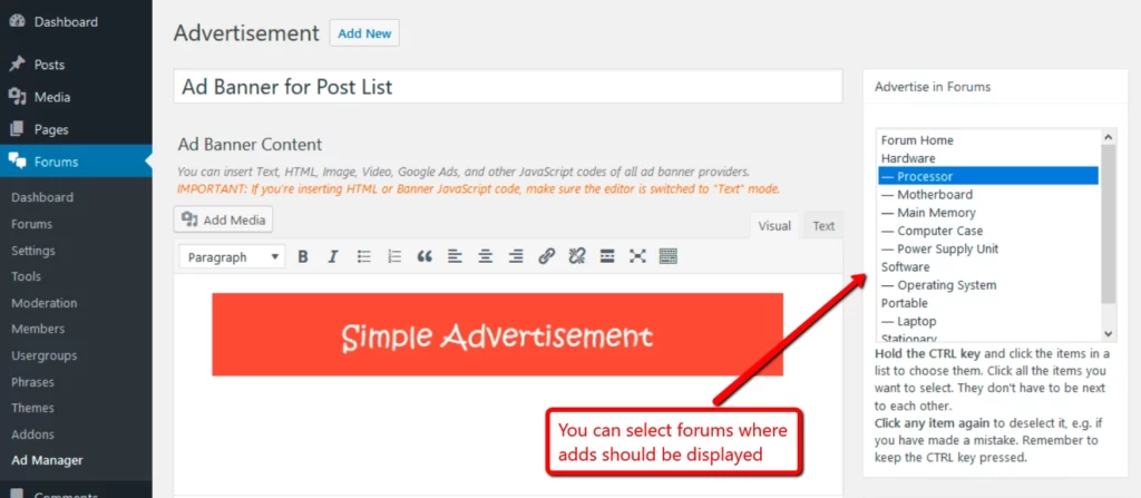 wpForo Ads Manager 3.0.2