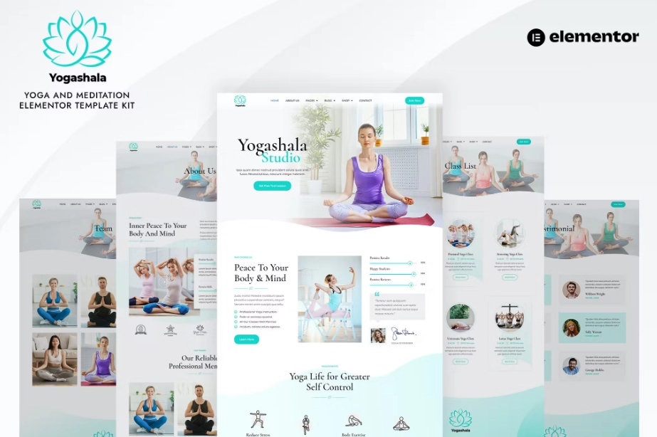 Yogashala – Yoga & Meditation Elementor Template Kit