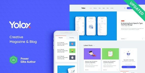 Yolox | Modern WordPress Blog Theme for Business & Startup 1.0.9