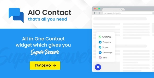 Aio Contact All In One Contact Widget Support Button 2.6.2