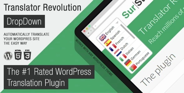 Ajax Translator Revolution Dropdown Wp Plugin 2.1
