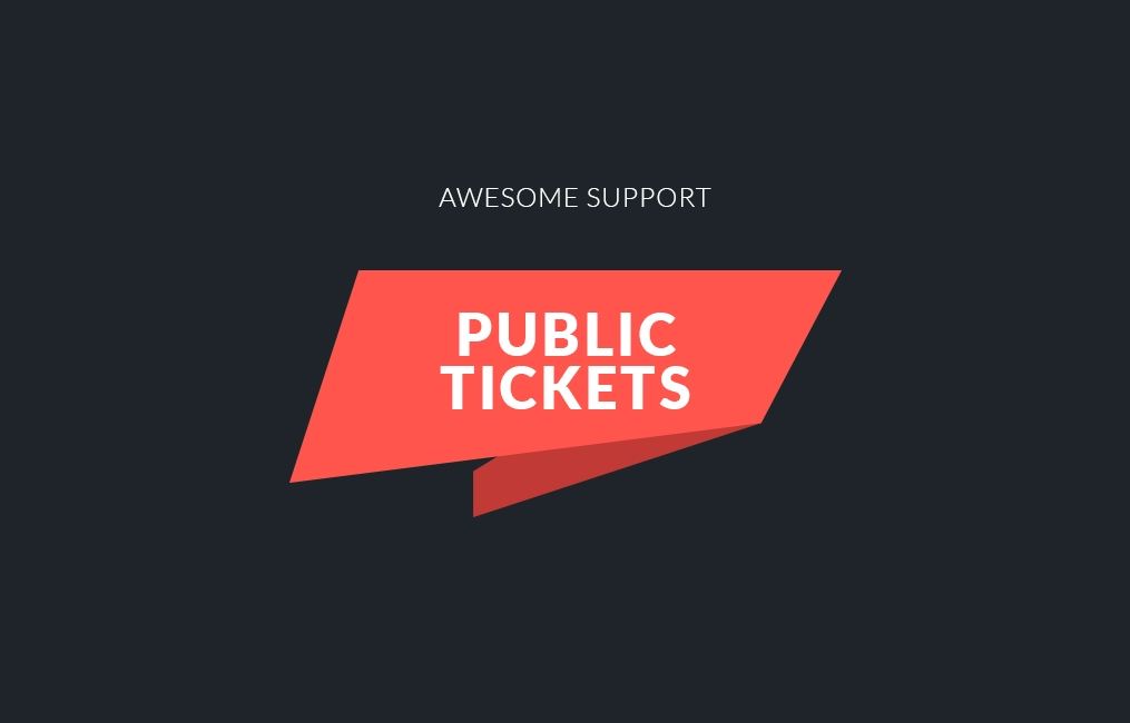 Awesome Support Public Tickets 1.2.0