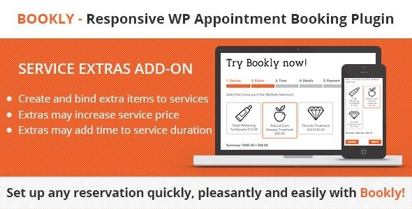 Bookly Service Extras (add On) 5.4