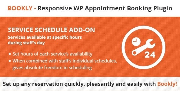 Bookly Service Schedule 3.4