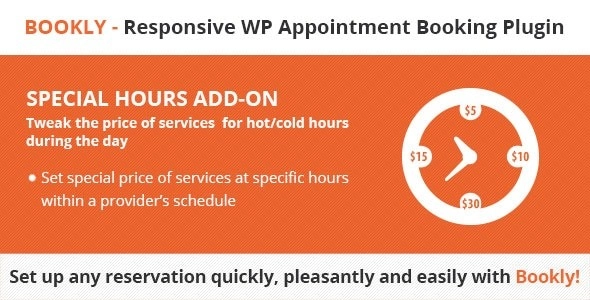 Bookly Special Hours (add On) 3.3