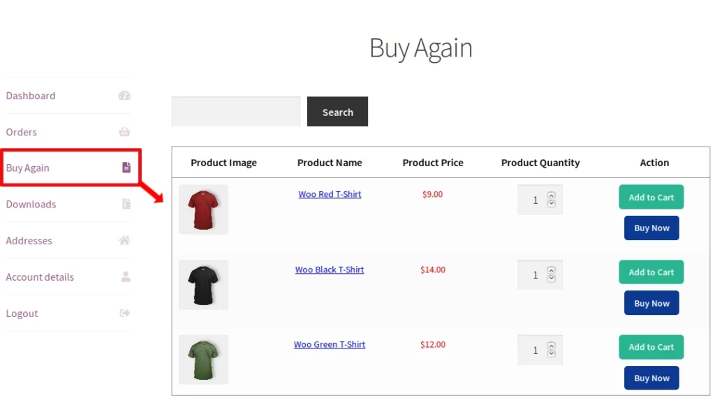 Buy Again for WooCommerce 4.3.0