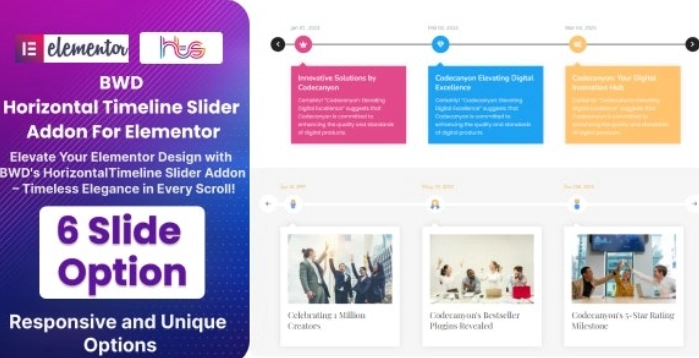 Bwd Horizontal Timeline Slider Addon For Elementor 1.0