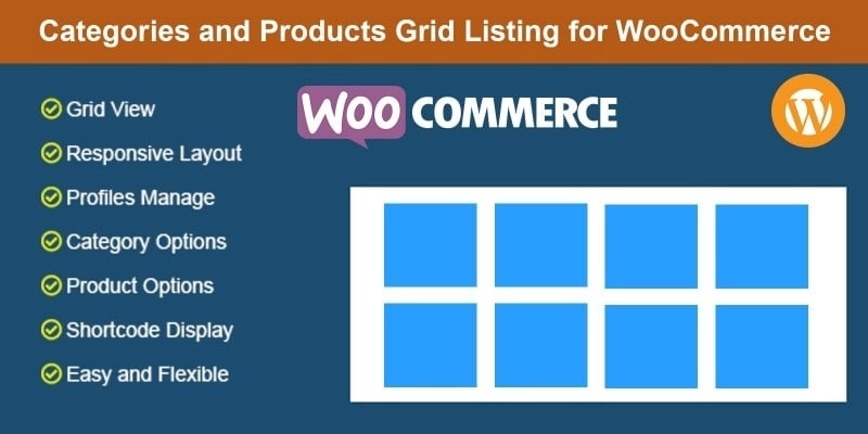 Categories And Products Grid Listing For Woocommer 1.2