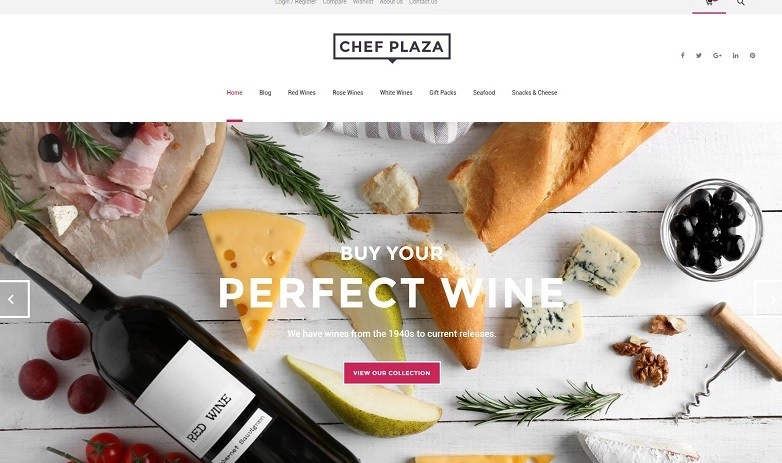 Chef Plaza Food And Wine Store Woocommerce Theme 1.0.0