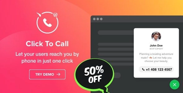 Click To Call Call Button Plugin For Wordpress 1.1.0