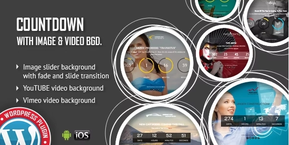 Countdown With Image Or Video Background Responsive Wordpress Plugin 1.5