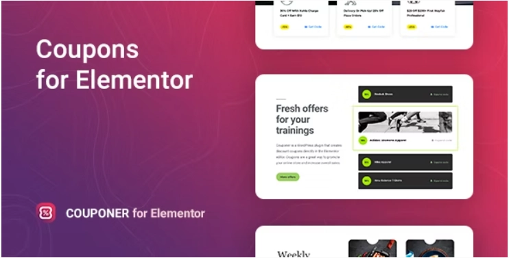 Couponer Discount Coupons For Elementor 1.1.5