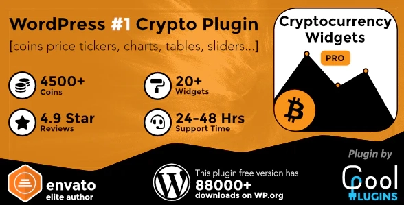 Cryptocurrency Widgets Pro Wordpress Crypto Plugin 3.5