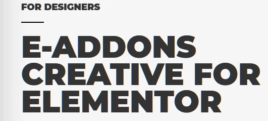 E Creative E Addons For Elementor 1.3